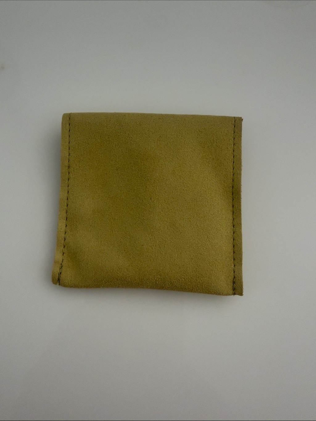 Logan Tay Olive Suede Pouch — image 2 of 2
